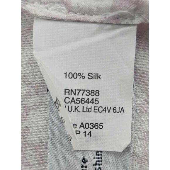 J. Crew silk Green Multicolor floral print color block tank top in size 4 - Picture 4 of 4